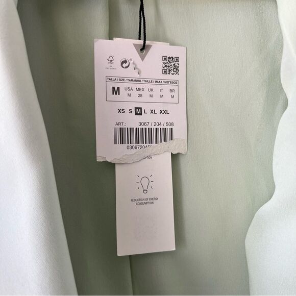 NWT Zara Blogger Favorite Pastel Green Blazer Mini Dress - Picture 11 of 11